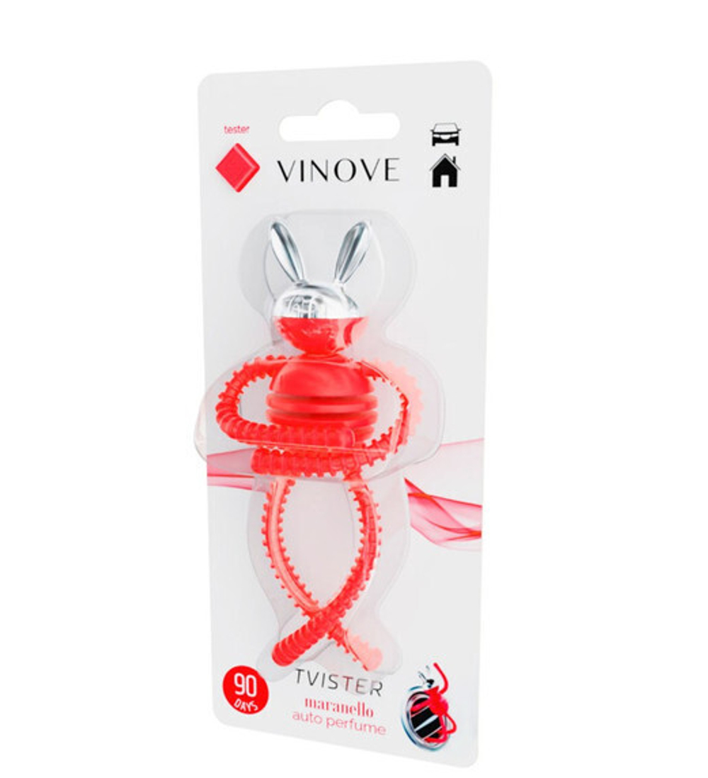 Ароматизатор для автомобиля VINOVE TVISTER/ красный/ MARANELLO/ МАРАНЕЛЛО