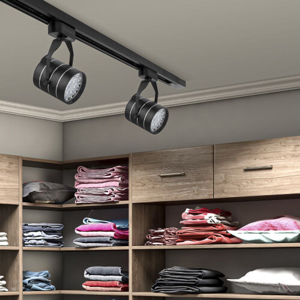 Трековый светильник однофазный ЭРА TR3 - 18 BK светодиодный SMD 18Вт 4000К 1260Лм черный | Без бренда