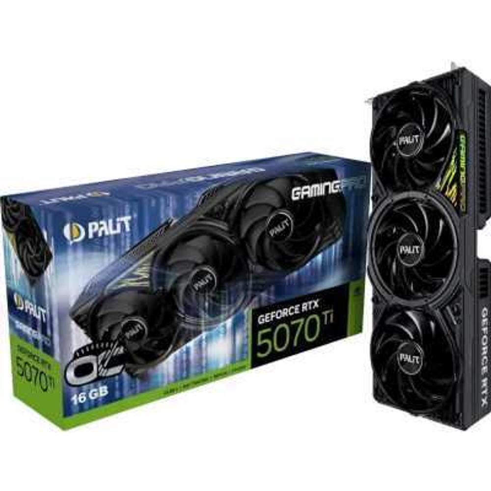 Видеокарта Palit nVidia GeForce RTX 5070 Ti GamingPro OC 16Gb NE7507TS19T2-GB2031Y