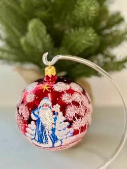 Елочное украшение"Дед Мороз"9.5 см