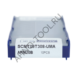 Пластина твердосплавная ISO SCMT09T308-UMA APM20B AHNO по жаропроч. и нерж.стали, получистовая