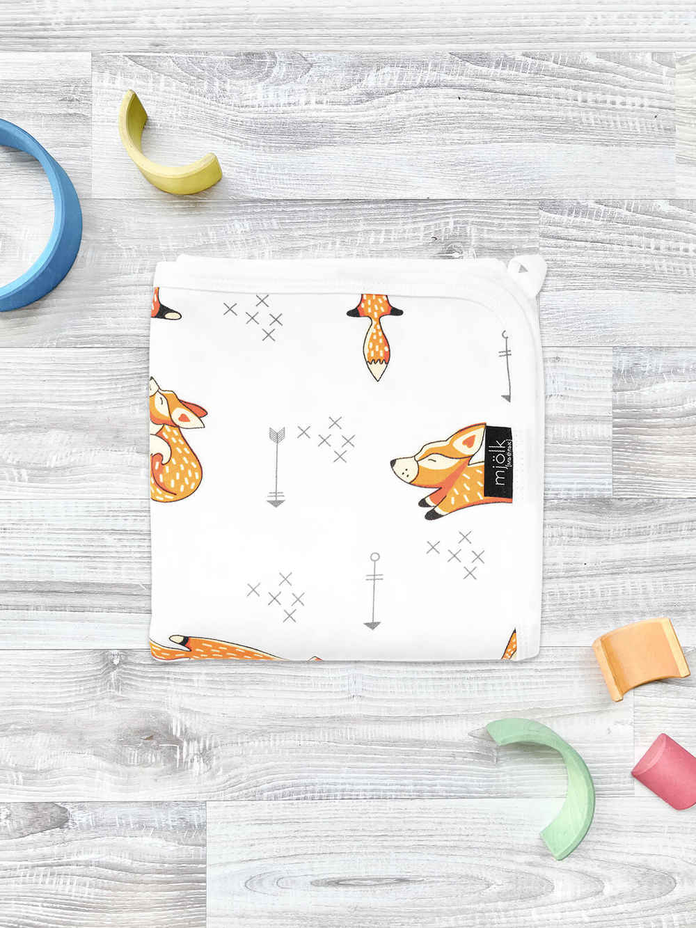 Двусторонний плед Mjölk Лисички, уценка