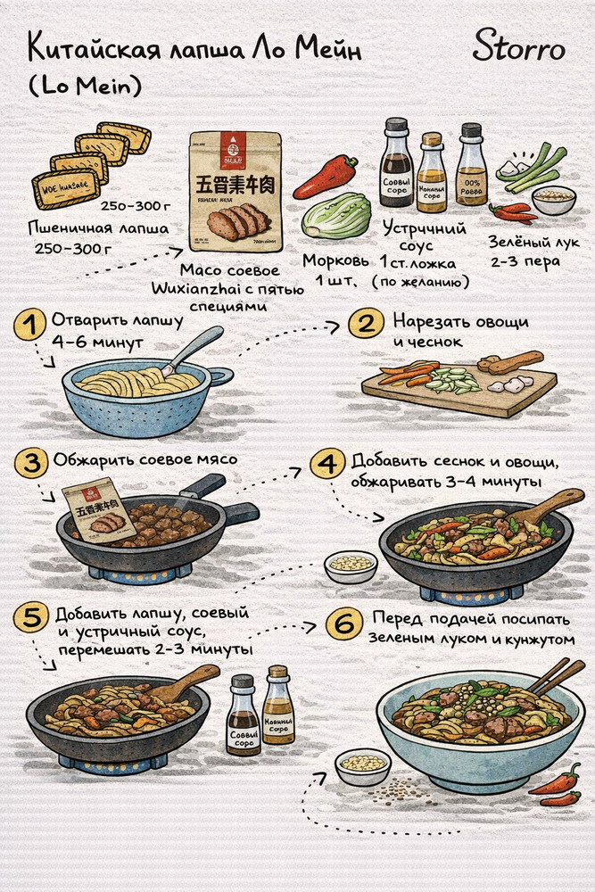 Мясо соевое Wuxianzhai с пятью специями 108 г x 4 шт