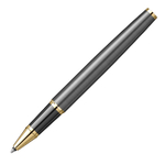 Ручка роллер Parker IM Premium Grey Core GT (2213778) F черн. черн. подар.кор.