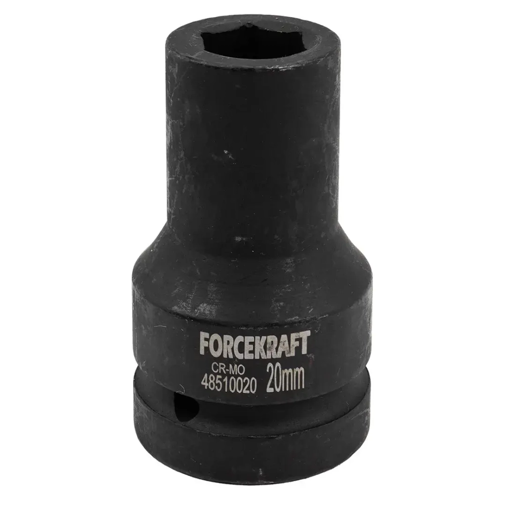 Головка ударная глубокая 1'', 20мм (6гр.) FORCEKRAFT FK-48510020
