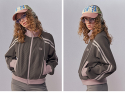 Олимпийка Nothomme Monterest Vintage Sport-Style Waffle Zip-Up Jacket