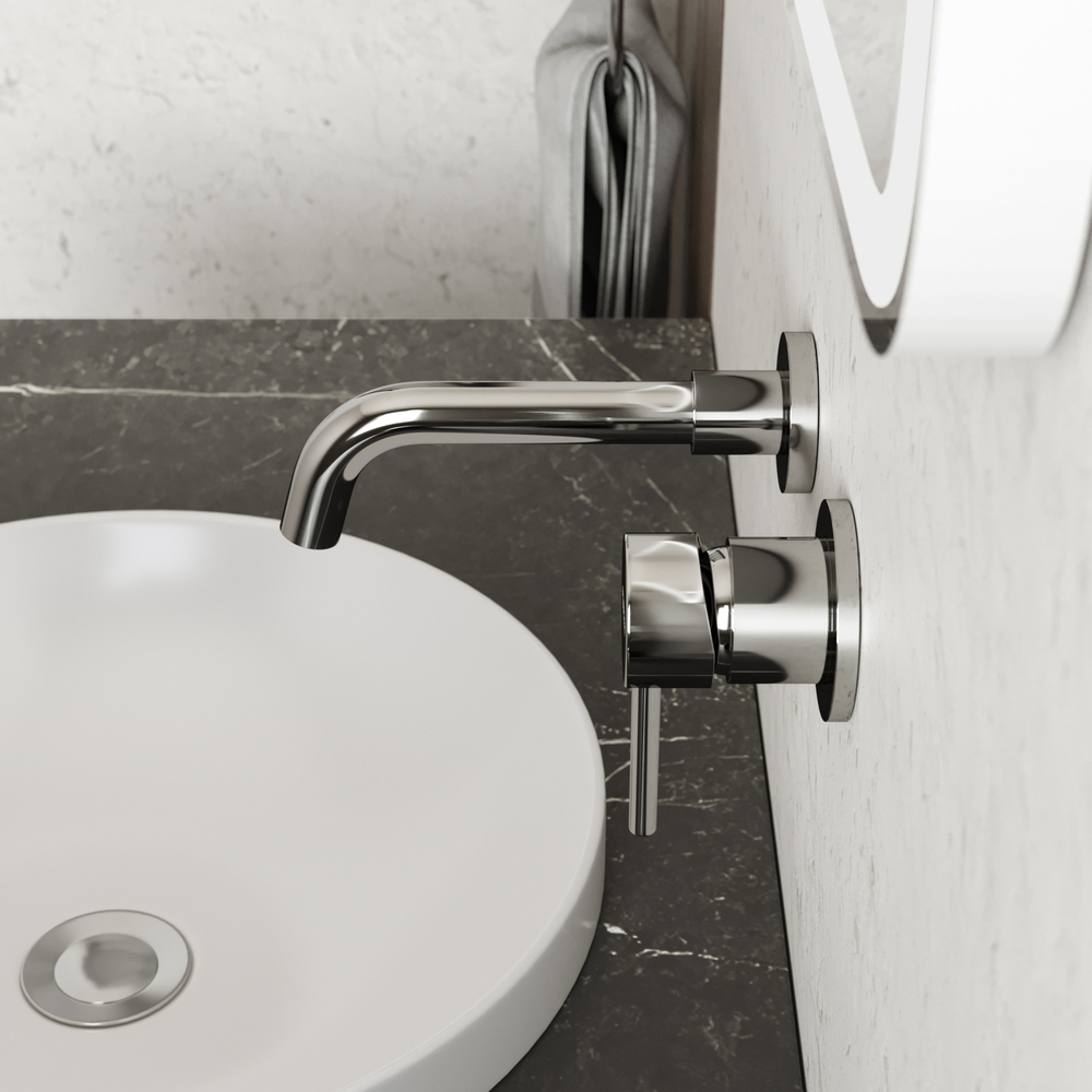 Смеситель для раковины STWORKI Эстерсунд S31040CR С ВНУТРЕННЕЙ ЧАСТЬЮ, хром