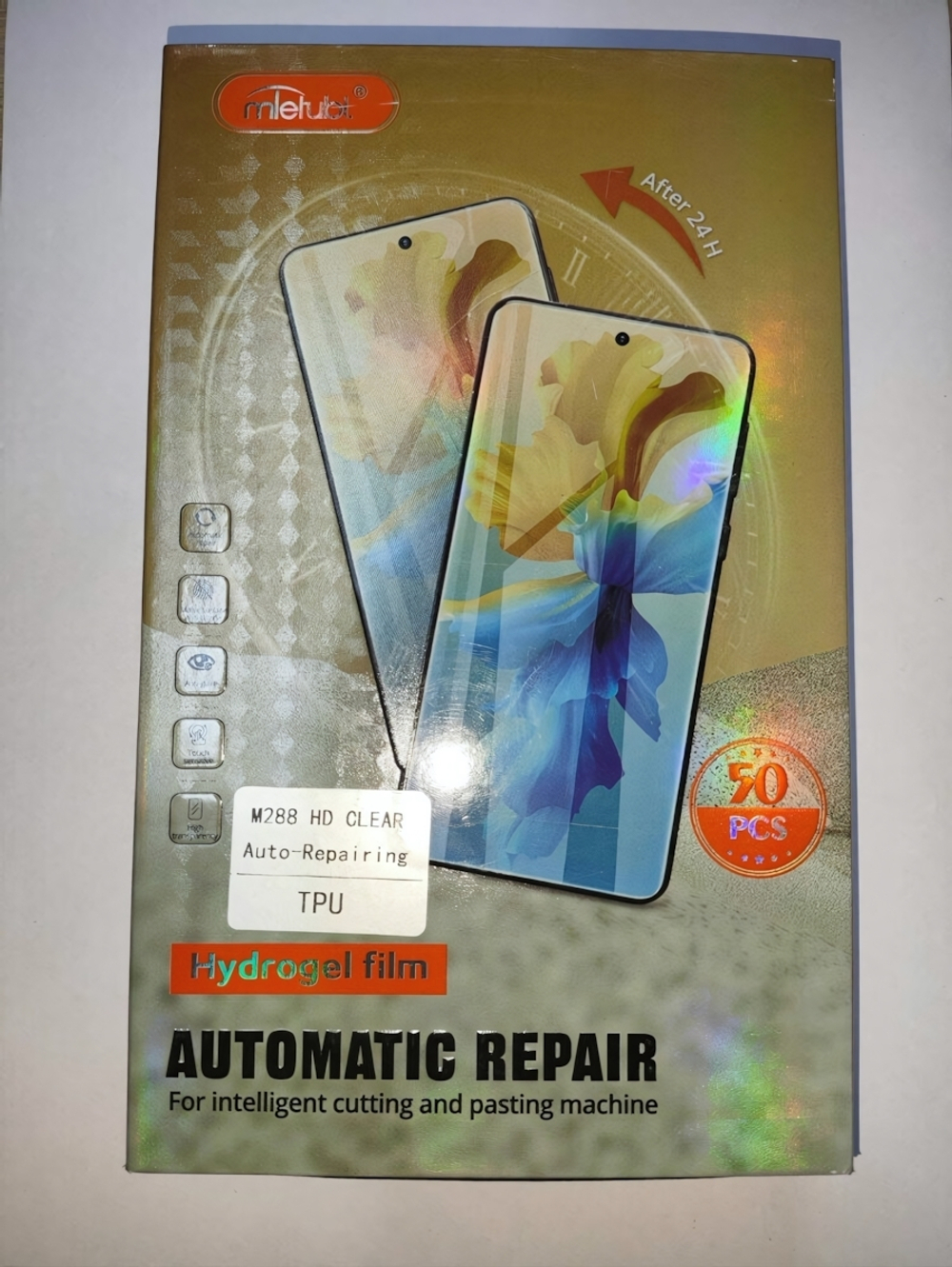 Гидрогелевая пленка для плоттерной резки MIETUBL M288 Матовая/Самовосстанавливающаяся