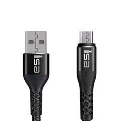 Кабель USB - Micro-USB 2.4А ISA DC-B01 LUX 1м (100 см) (Черный)