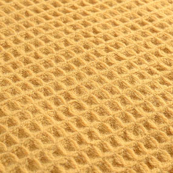 Плед из шерсти цвета охры из коллекции essential, 130х180 см