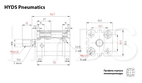 ADN-50-110-A-P-A Пневмоцилиндр