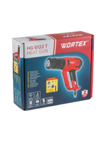 Фен технический WORTEX HG 6122 T в кор. + набор сопл 2000 Вт, 3 режима., 60-600 °С