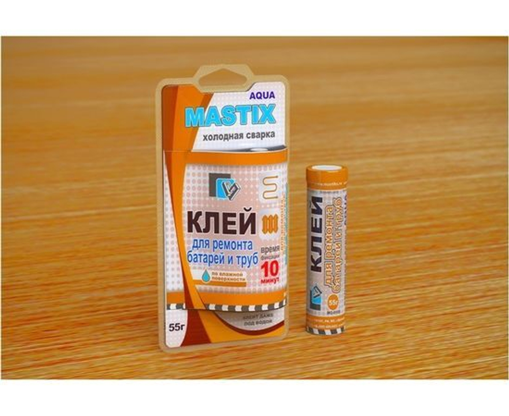 Клей Mastix д/батарей и труб 55гр, BL (холодная сварка), арт.МС-0114