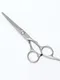 Ножницы парикмахерские с упором, лезвие — 6 см, цвет серебристый