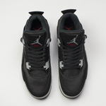 кроссовки Air Jordan 4 Black / Grey Canvas