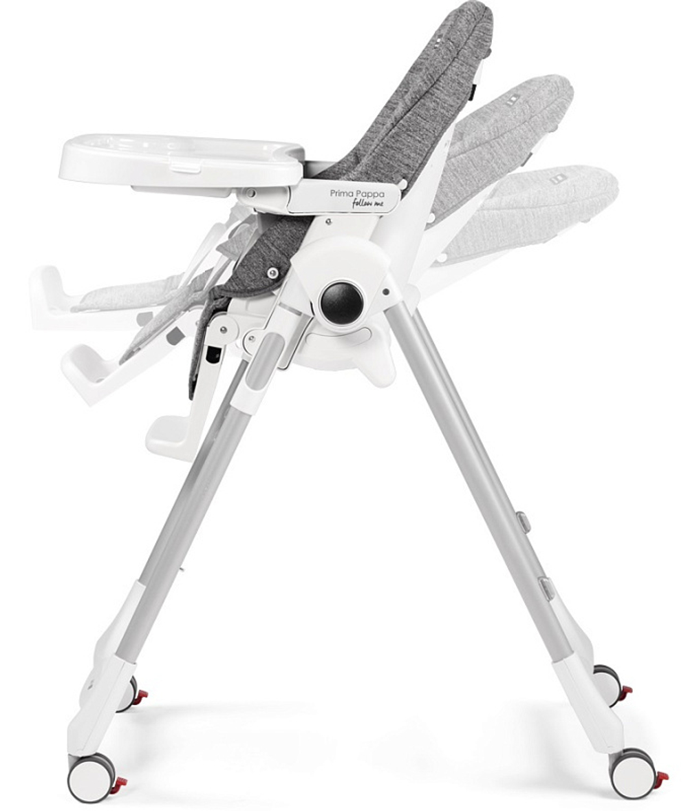 Стульчик для кормления Peg Perego Prima Pappa Follow Me Wonder Grey
