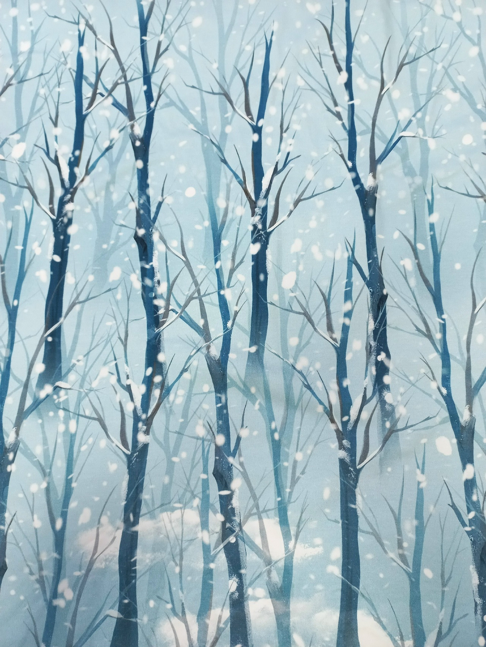 Футер 2х нитка петля купон Зимний лис