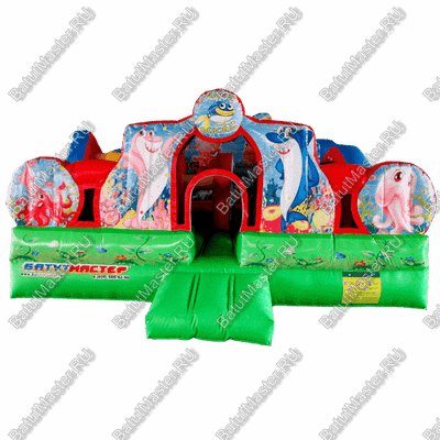 Коммерческий надувной батут "Царство морских зверей", 5*5*2.8 м