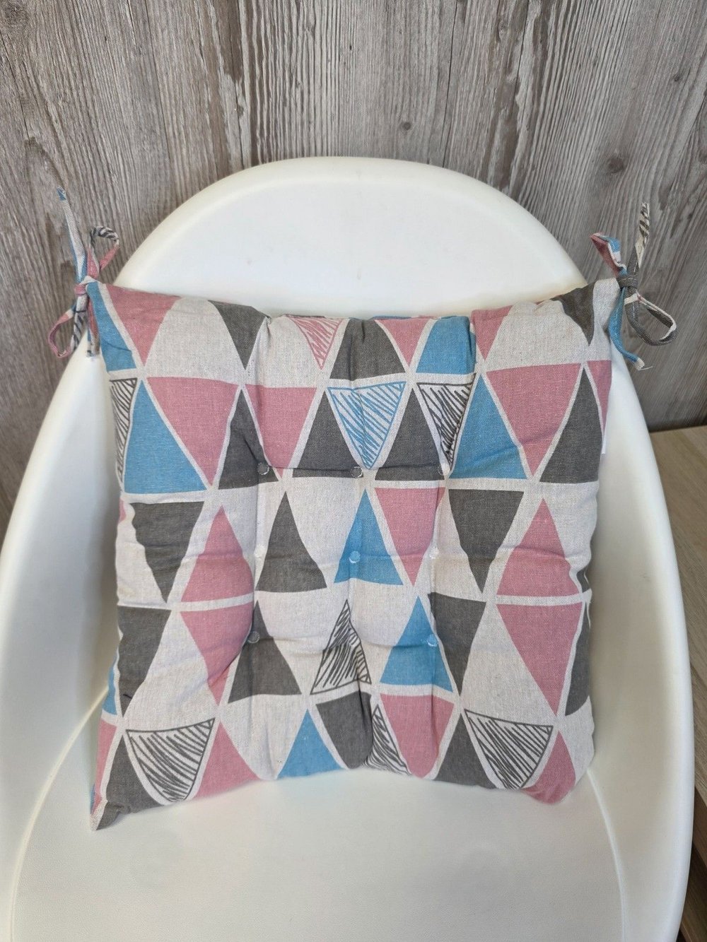 Подушка на стул квадратная 45*45см треугольники (Т40-447К)