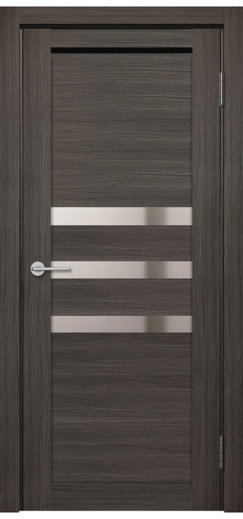 Межкомнатная дверь X-6 / Цвет тон Грей / Зеркало / Двери Верда
