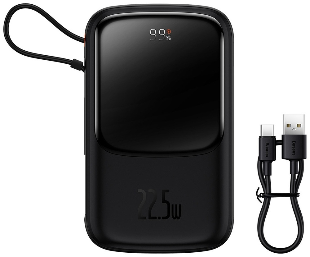 Внешний аккумулятор Baseus Qpow Pro 2C+U 22.5W PPQD020101 10000 мАч черный