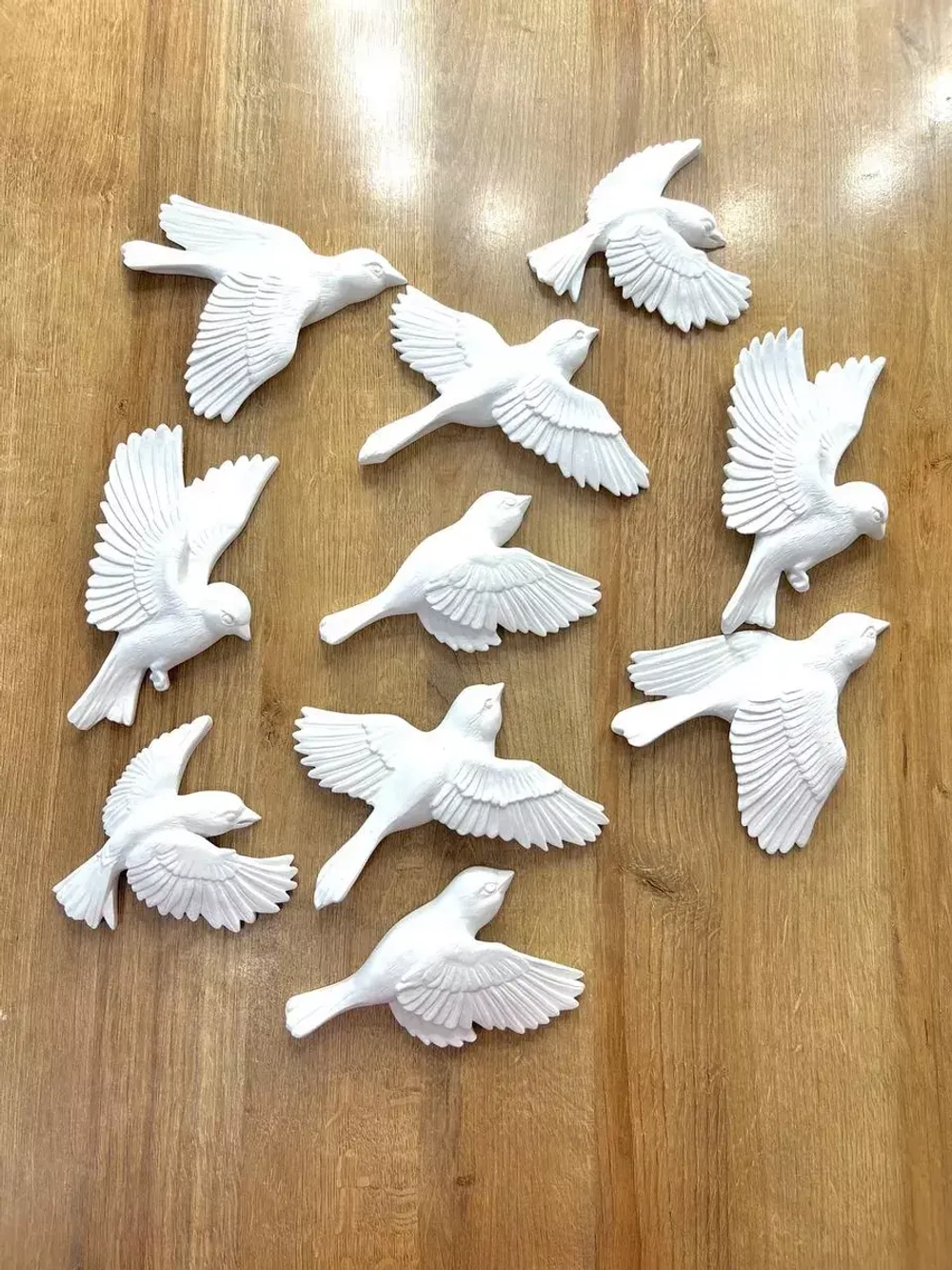 панно на стену декоративное гипсовое Птицы