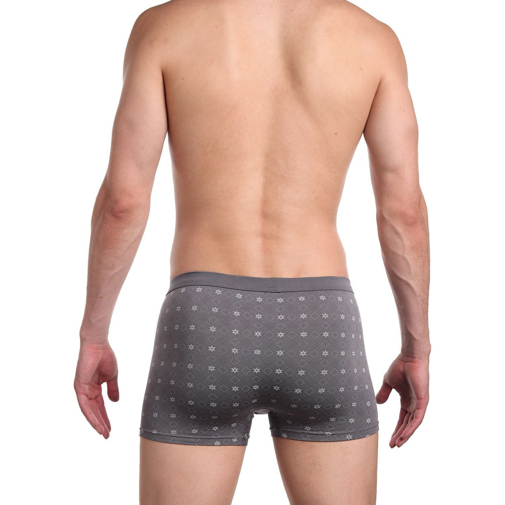 Трусы-боксеры с принтом-геометрией (Размер: M) (Цвет: темно-синий)