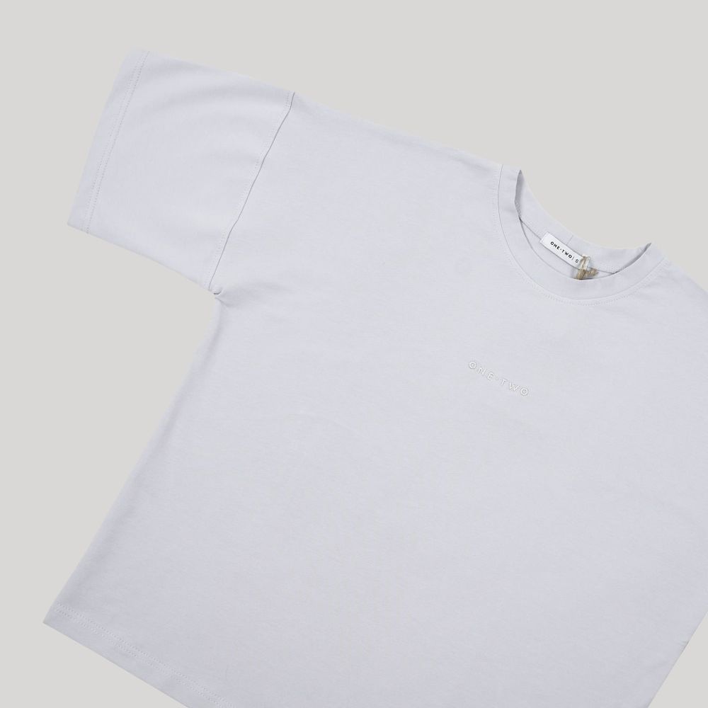 Футболка One Two Logo Icelandic Blue