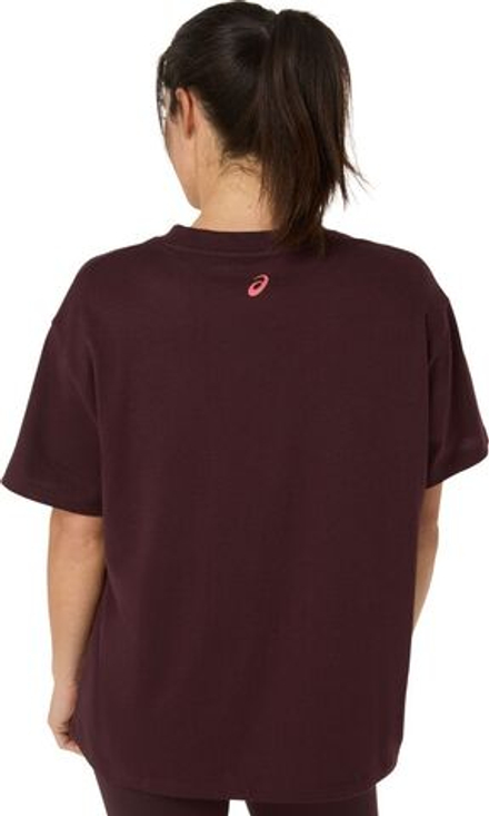 Женская теннисная футболка Asics Logo - dark currant