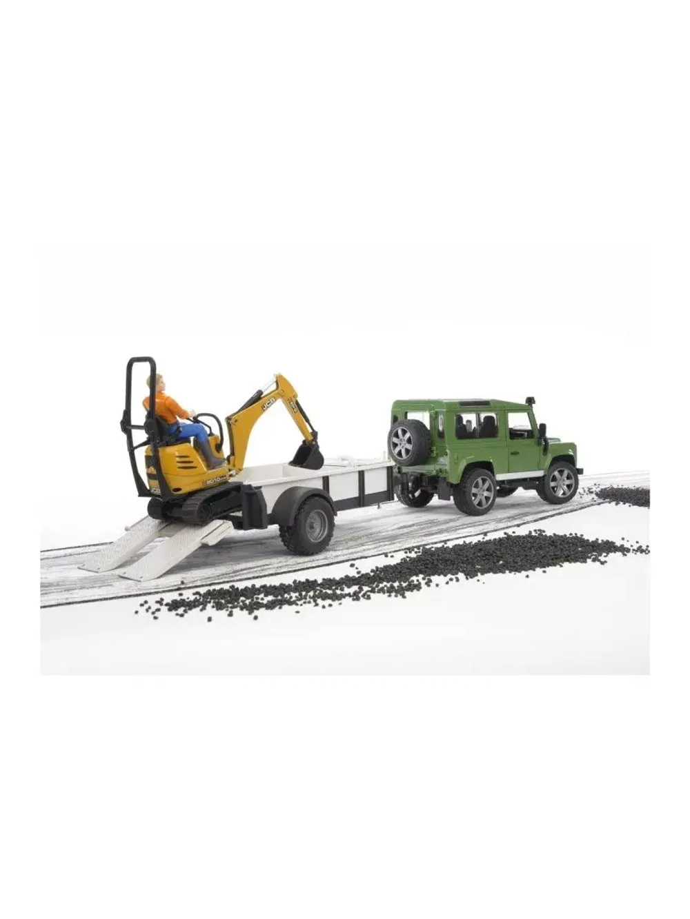 Мини экскаватор JCB 8010 CTS и рабочий Bruder 62002