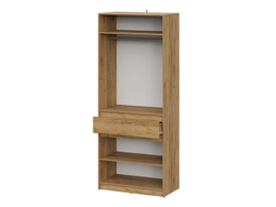 Авиньон шкаф двухстворчатый с ящиком / Дуб золотой/Графит