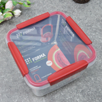 Контейнер 1,7л герметичный "Butterfly bright" (красный)