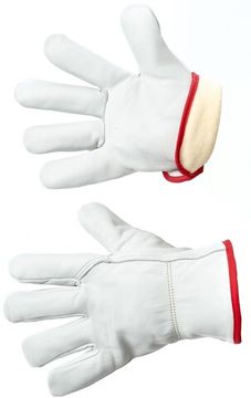 Перчатки спилковые утепленные АЙДАХО НОРД V14 р.10 цв.светло-серый