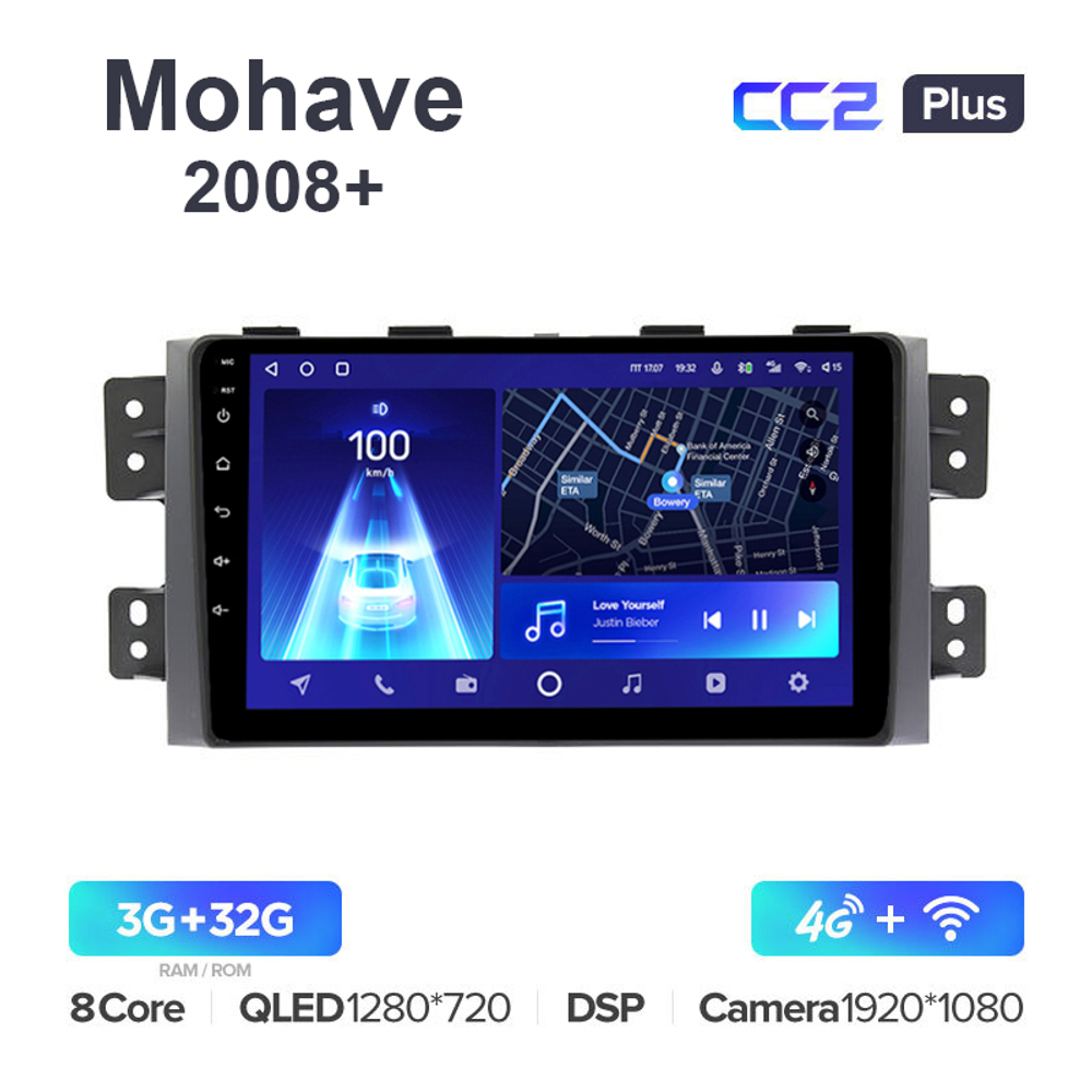 Teyes CC2 Plus 9"для Kia Mohave 2008+