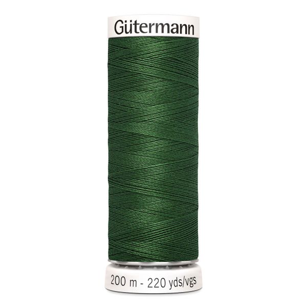 Нитки универсальные Gutermann Sew-all 100 (200 метров), 5 кат. | 639 травяной