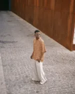 Рубашка One Two Short Sleeve Shirt Brown Giraffe