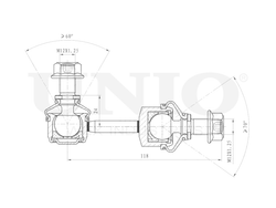 Стойка стабилизатора задняя UNIO SSP-50277