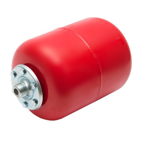 Расширительный мембранный бак для отопления, 19 л, вертикальный красный