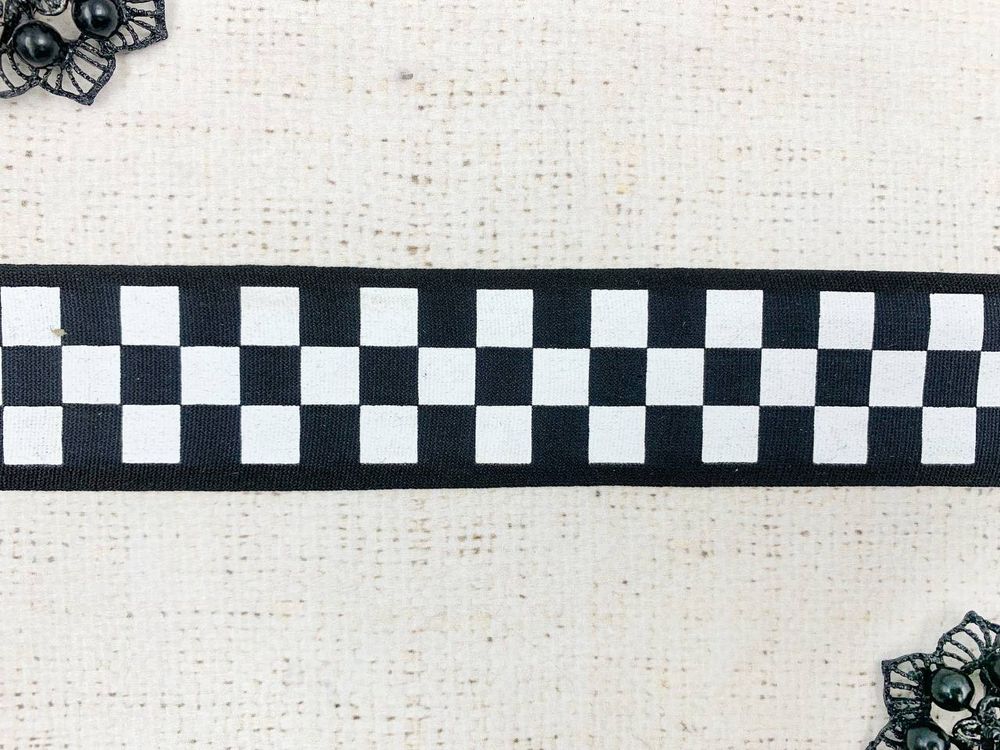 Тесьма отделочная "Шахматы", ш. 4 см