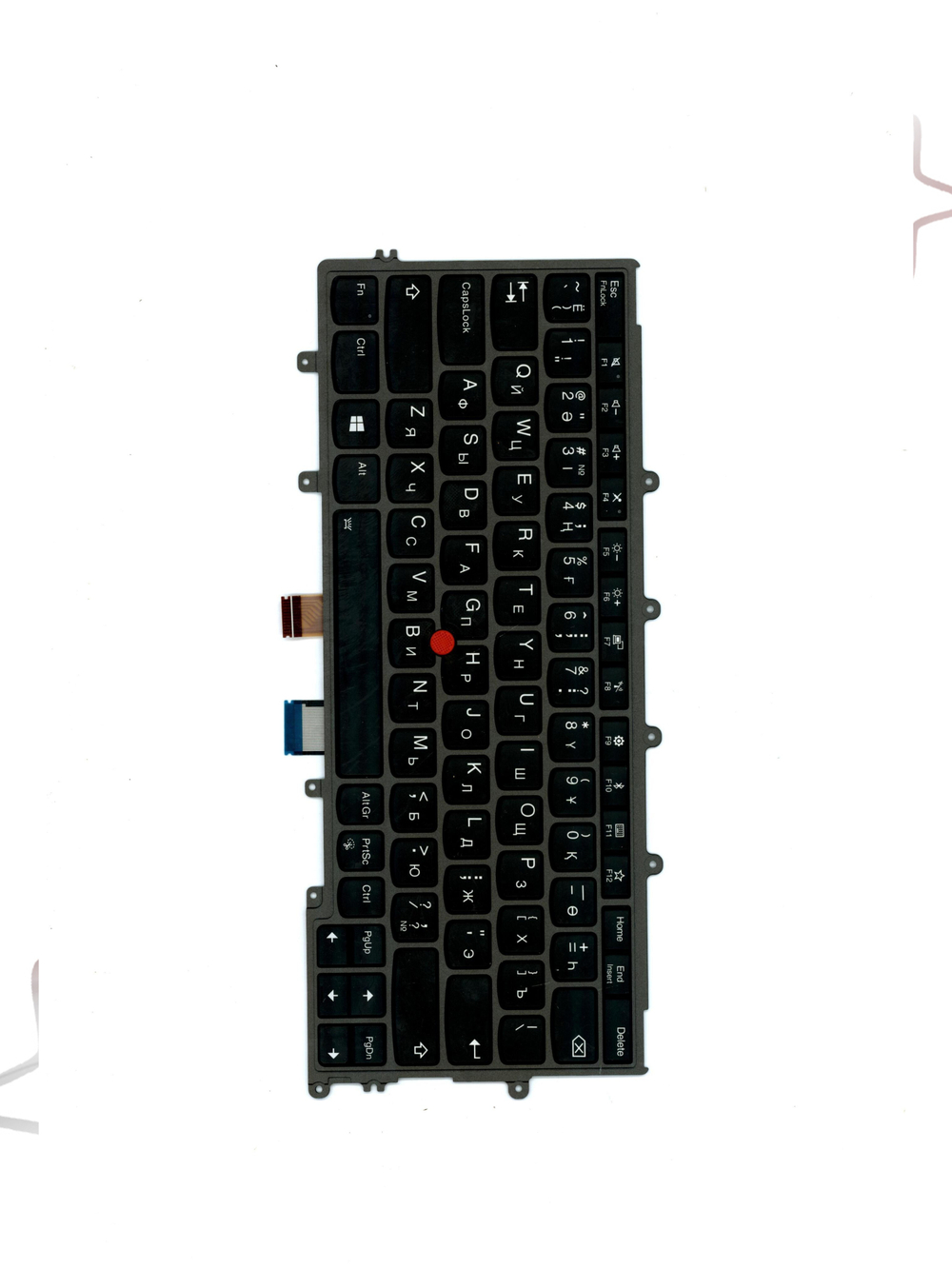 Клавиатура для Ноутбука Lenovo LenovoThinkPad X240/X250/X260/X270/A275 с подсветкой, раскладка - казахская, черная (01EP080)