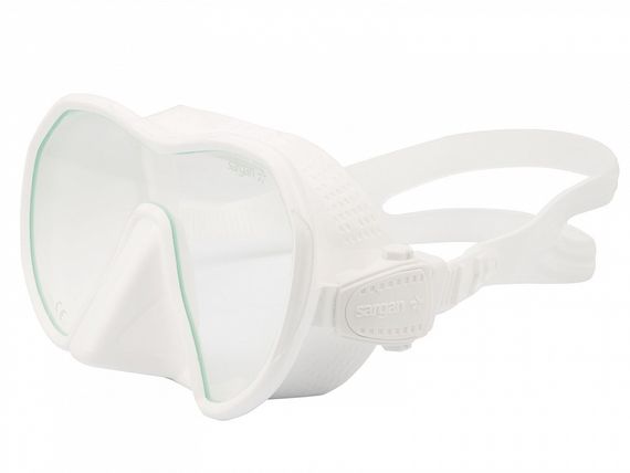 Набор маска+трубка в сумке Sargan Сталкер-Н белый/черный