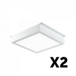 Комплект светильников Geniled Griliato Tetris x2 для ячейки 200x200 40Вт 3000К Опал Белый IP40