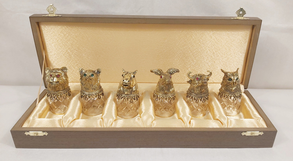 Стопки-перевертыши "Звери", в наборе 6 шт.