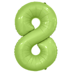 Фольгированные цифры, сатин, в фисташковом цвете, 102 см