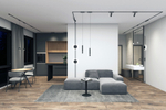DK5330-BK Светильник для трека Air, серия Linear 4000 со светодиодом, L230*W26*H36мм, 48V DC, 9W, RA?90, 120°, 4000K, IP20, черный, алюминий