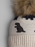 Шапка зимняя для мальчика на завязках и снуд