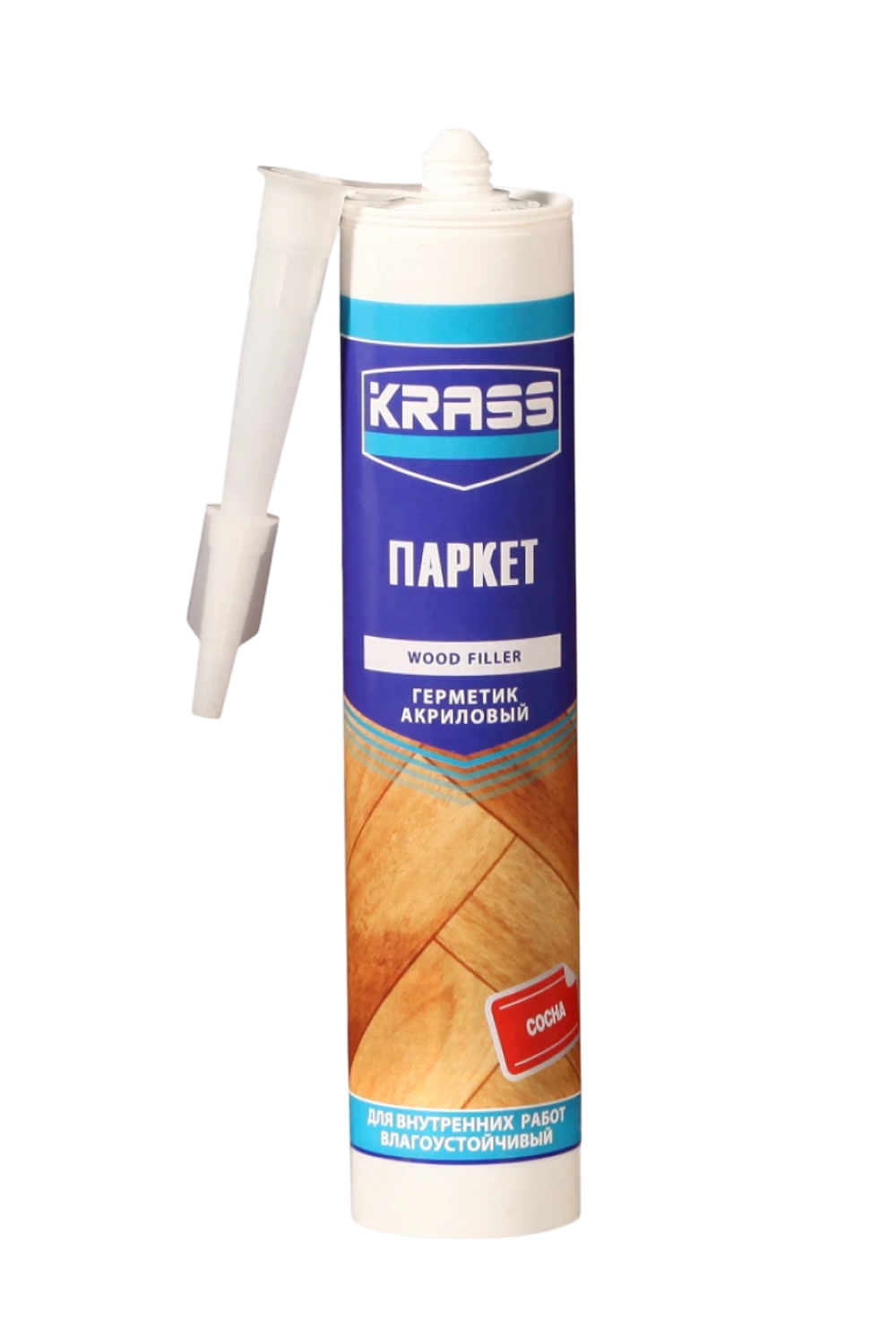 Герметик акриловый KRASS по дереву Паркет сосна 0,300 л