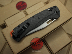 Нож Benchamde Taggedout 15535 А+++ - карбон рукоять, клинок стоунвош