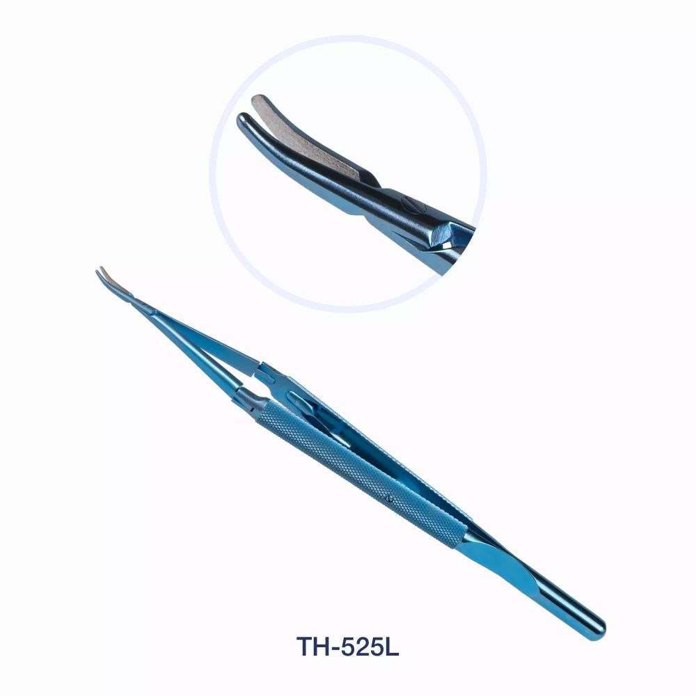 Иглодержатель микрохирургический: TH-525L (для иглы 5/0)