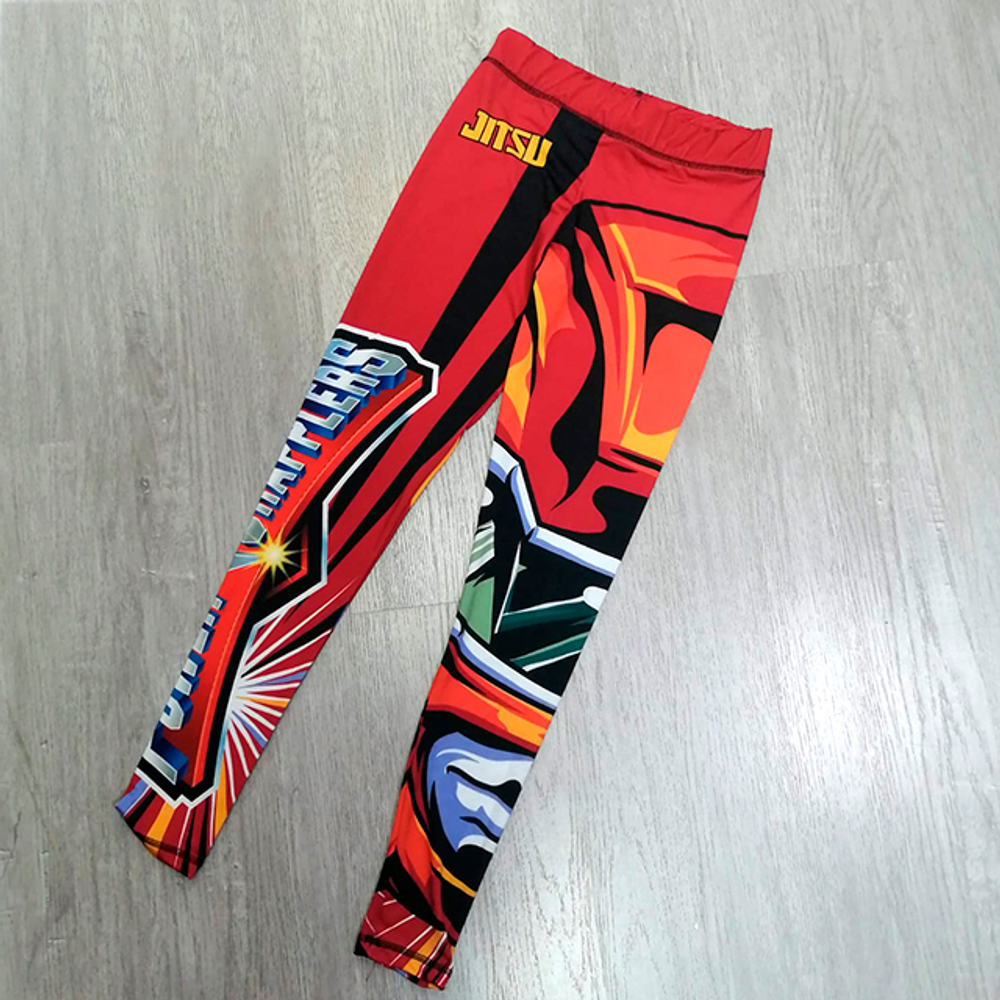Детские компрессионные штаны Jitsu Power Rangers Red